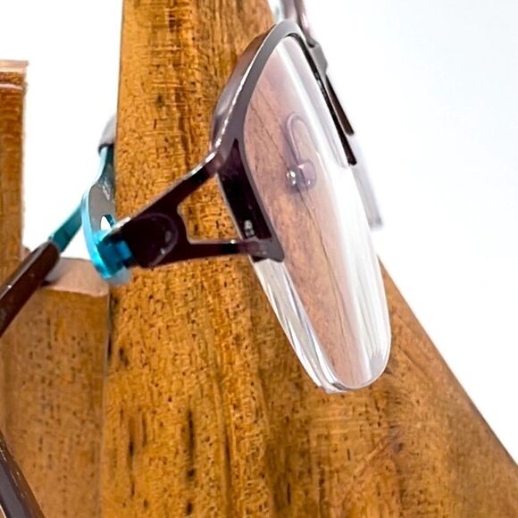 Cafe Lunettes 135 Half-Rim Cafe 3199 Metal Eyeglasses Frame with Cut-Outs - Picture 4 of 16